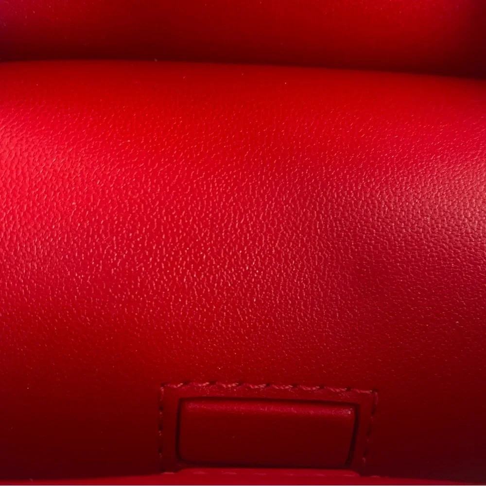 Special Flowers & Heart Kate Spade Coated Canvas Red Leather Trim Mini-Tote NWT - Picture 7 of 12